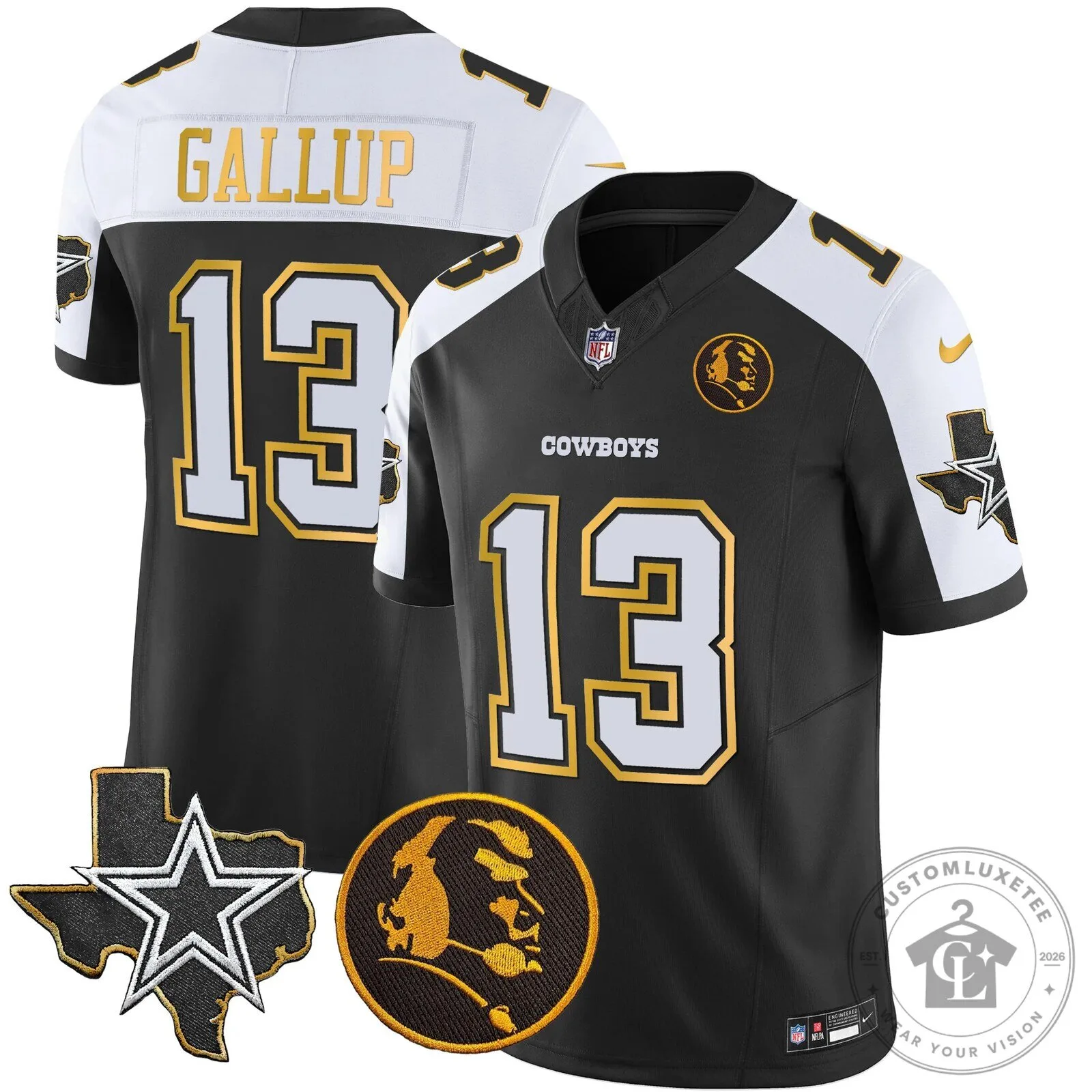 John Madden Dallas Cowboys Micah Parsons Navy Blue Football Jersey