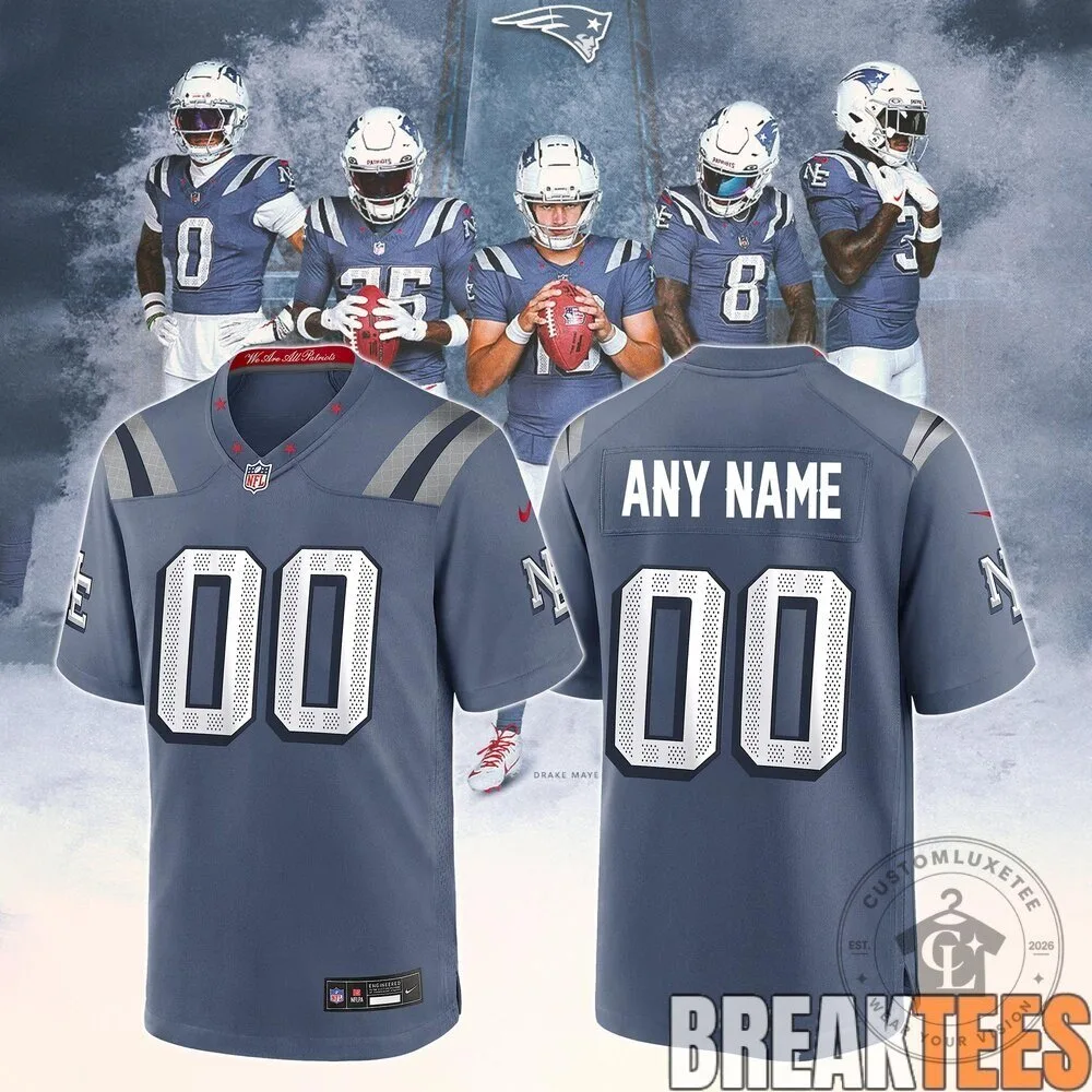 New England Patriots Custom Number and Name Football Jersey