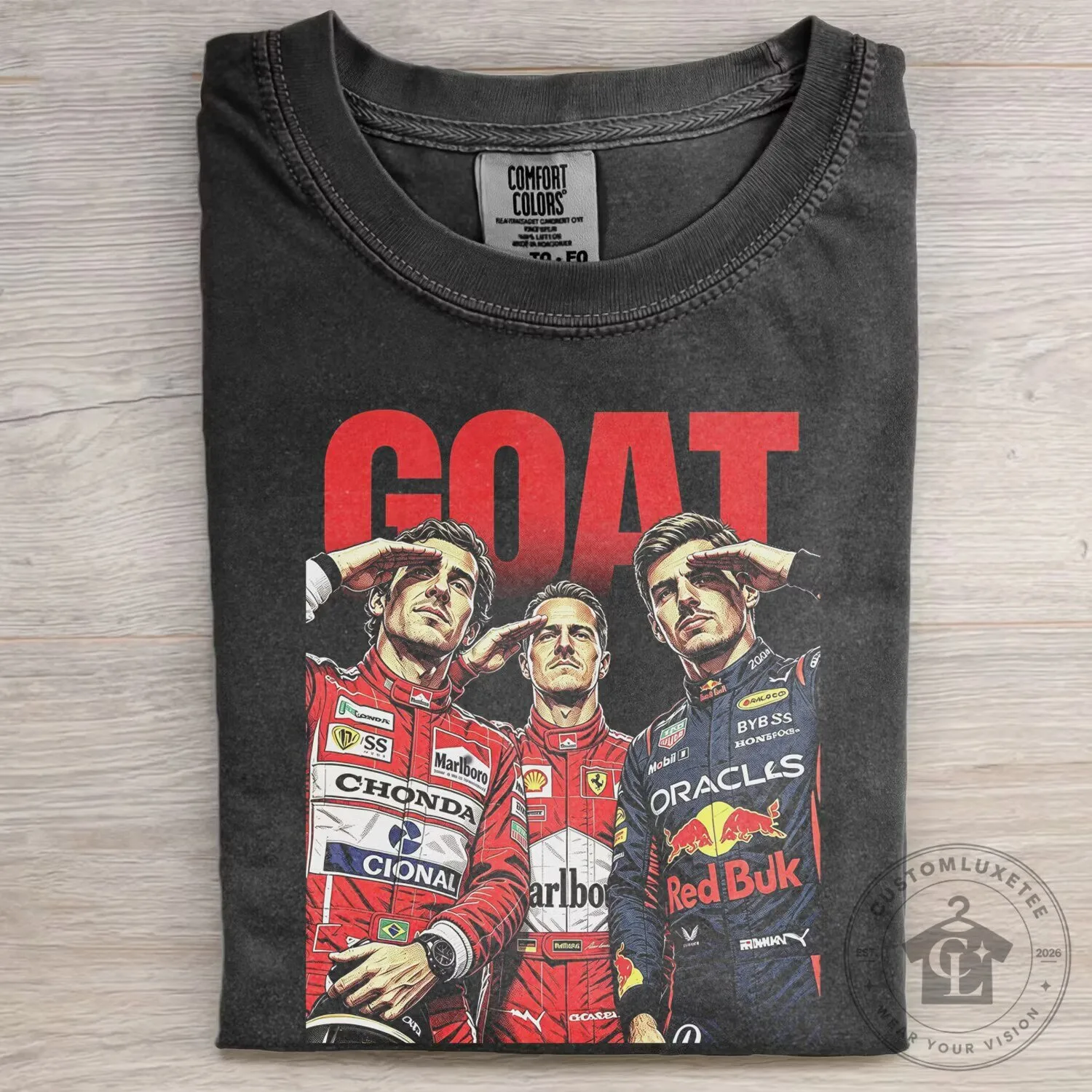 Max Verstappen Formula One Racing Driver GOAT T-Shirt