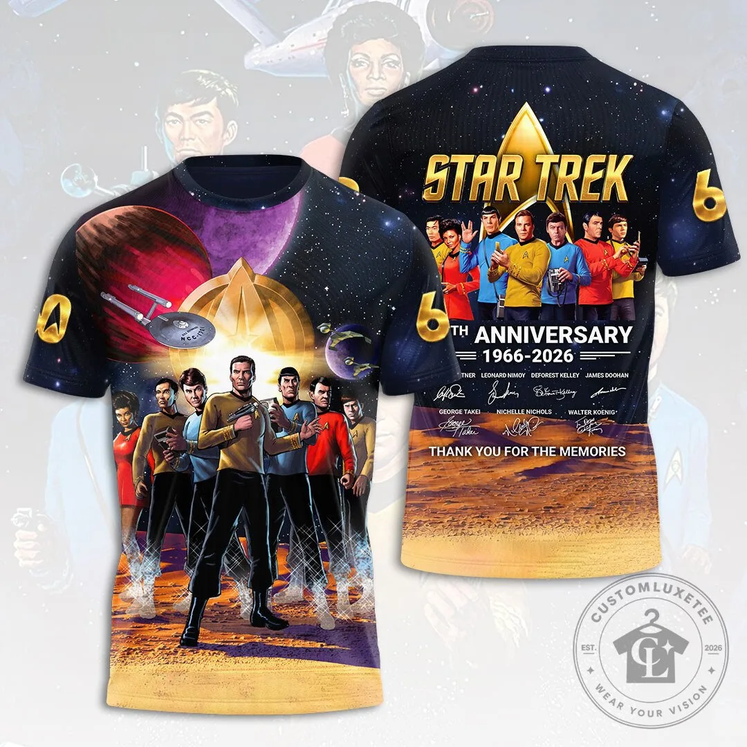 Star Trek 60th Anniversary Thank You For The Memories Science Fiction T-Shirt