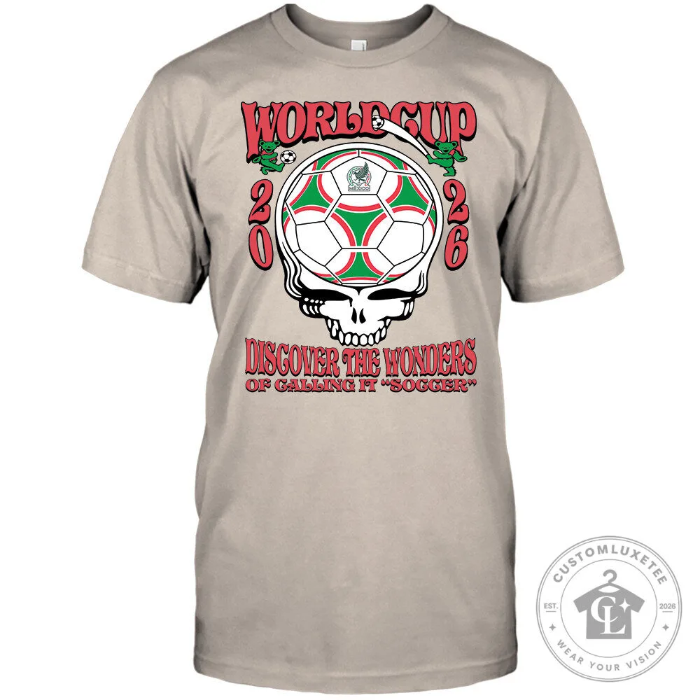 Grateful Dead World Cup 2026 Mexico Soccer Skull T-Shirt