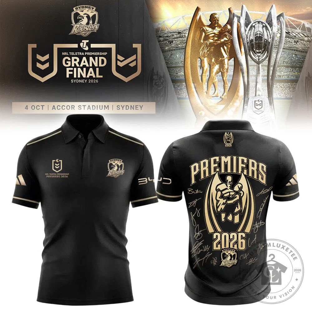 Sydney Roosters 2026 NRL Telstra Premiership Grand Final Polo Shirt