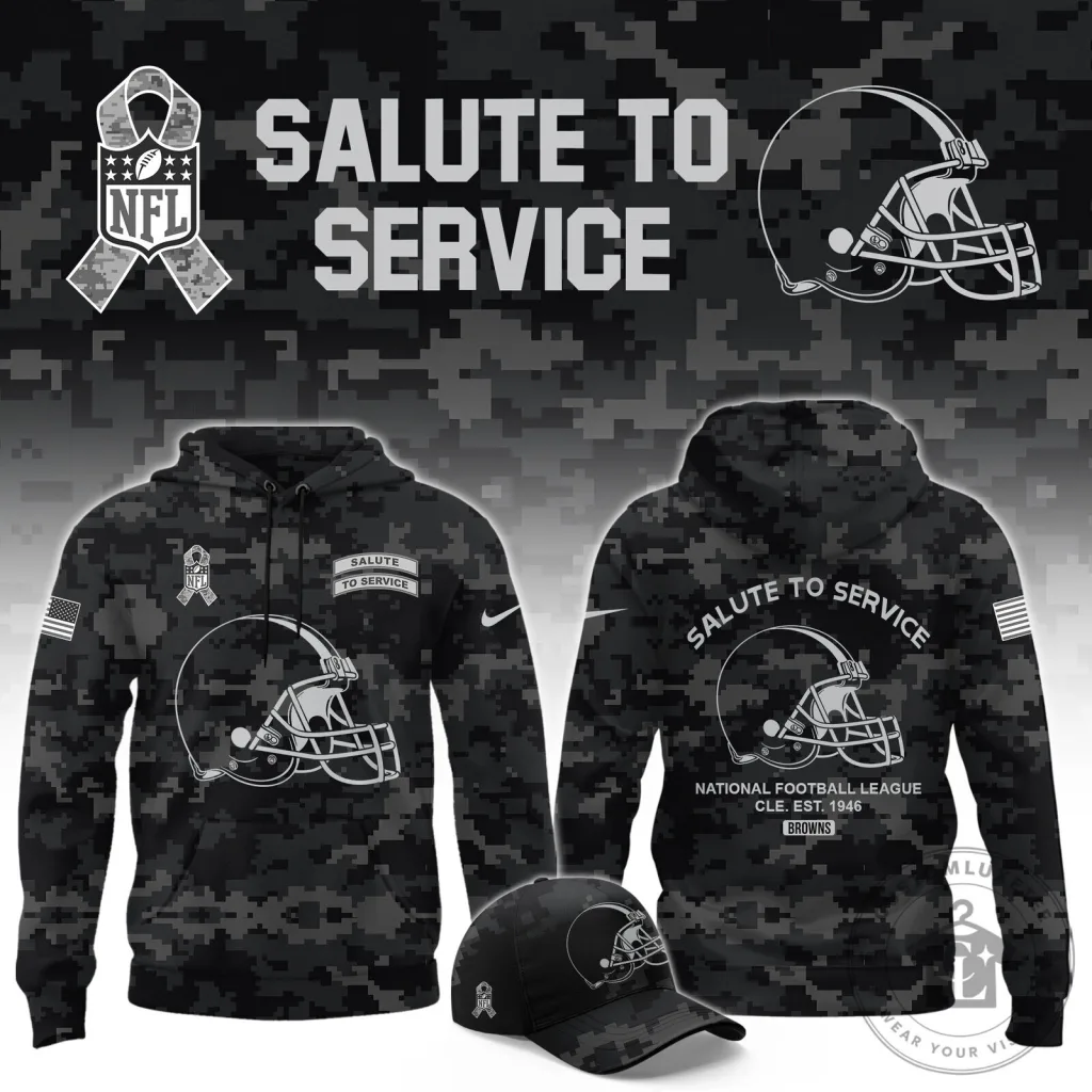 Cleveland Browns Salute To Service National Football League Camouflage Hoodie Cleveland Browns Salute To Service National Football League Camouflage Hoodie