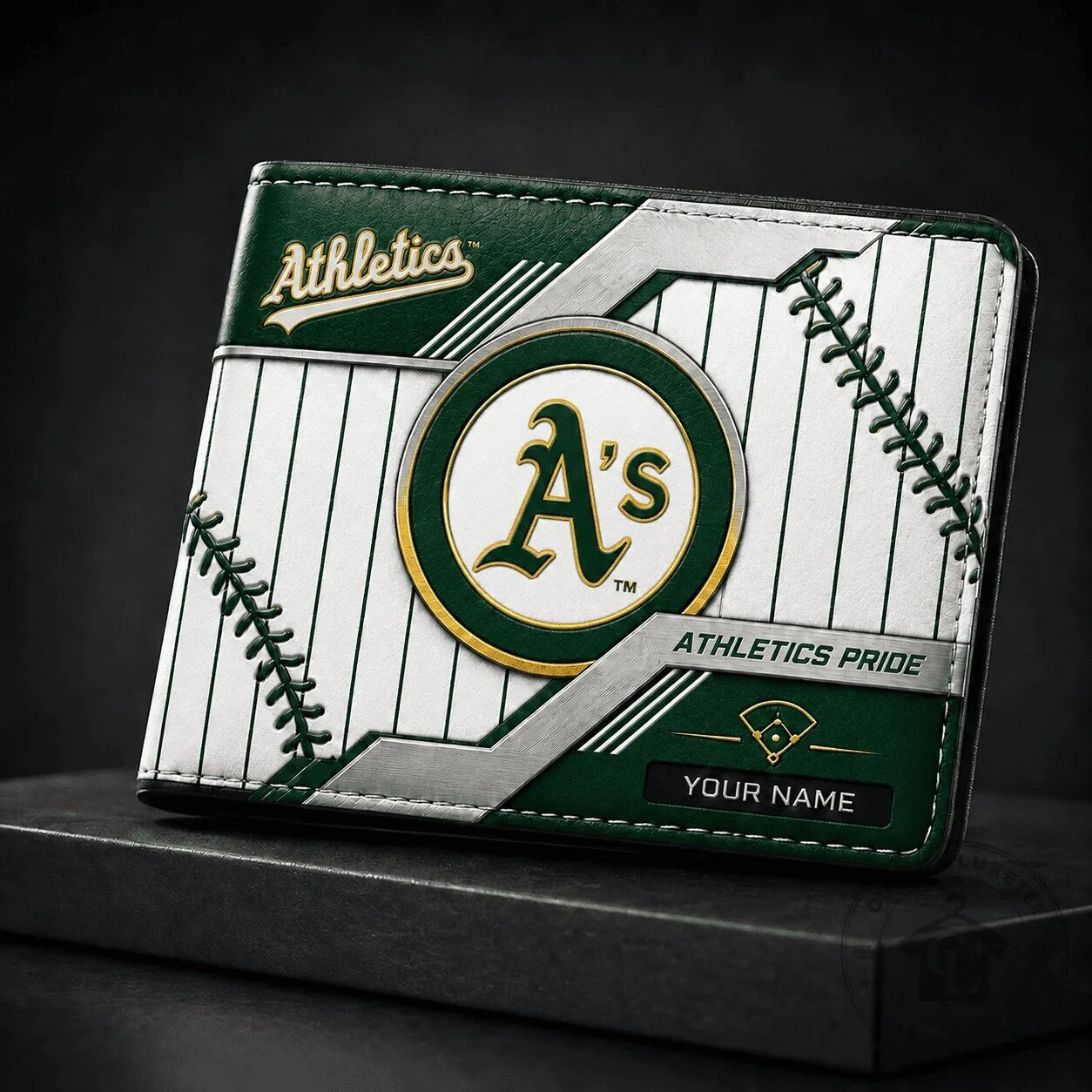 Oakland Athletics Baseball Team Personalized Wallet for Men
