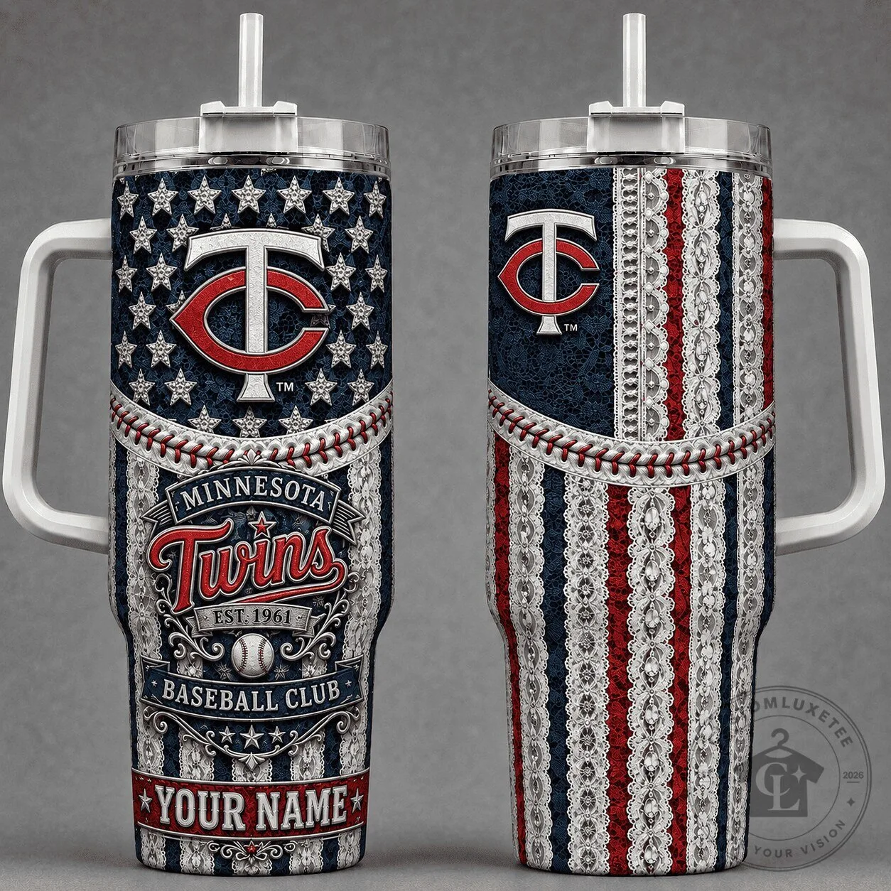 Minnesota Twins Baseball Club Personalized Stainless Steel Tumbler