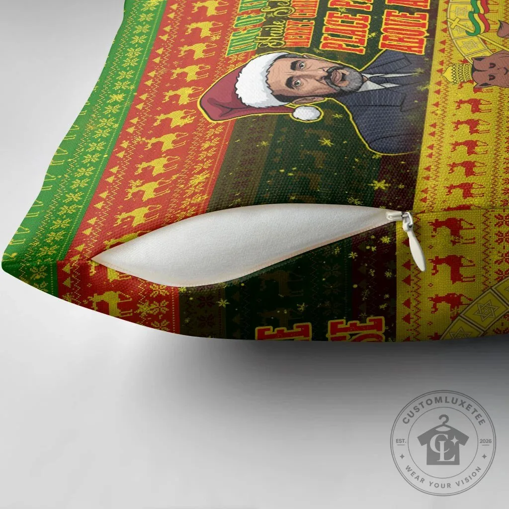 Haile Selassie Christmas King Of Kings Lion Of Judah Holiday Pillow Cover 9 Haile Selassie Christmas King Of Kings Lion Of Judah Holiday Pillow Cover