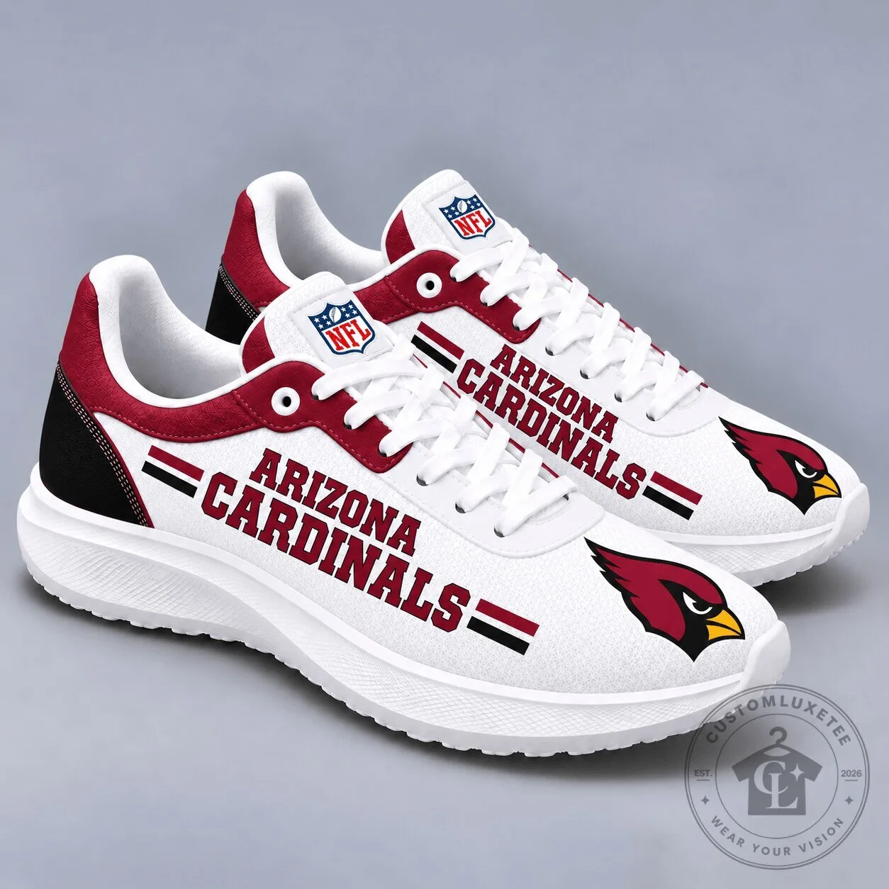 Arizona Cardinals National Football League Team Logo Sport Sneakers