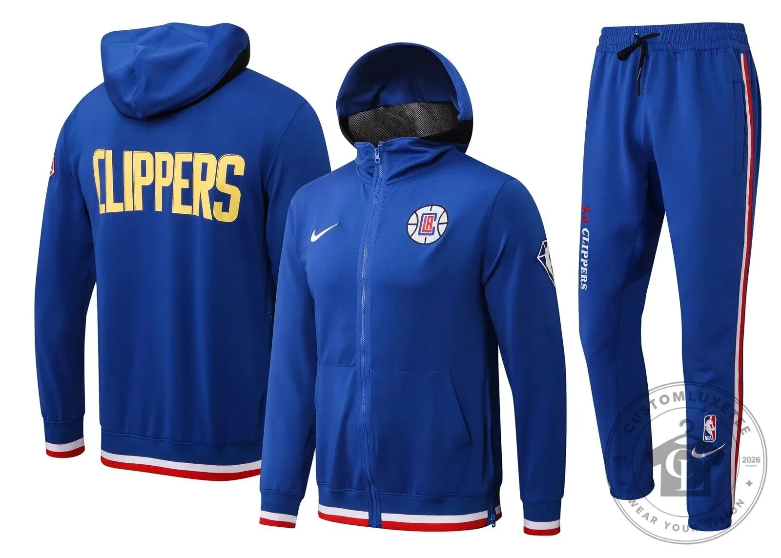 Los Angeles Clippers NBA Therma Flex Full-Zip Hoodie Tracksuit