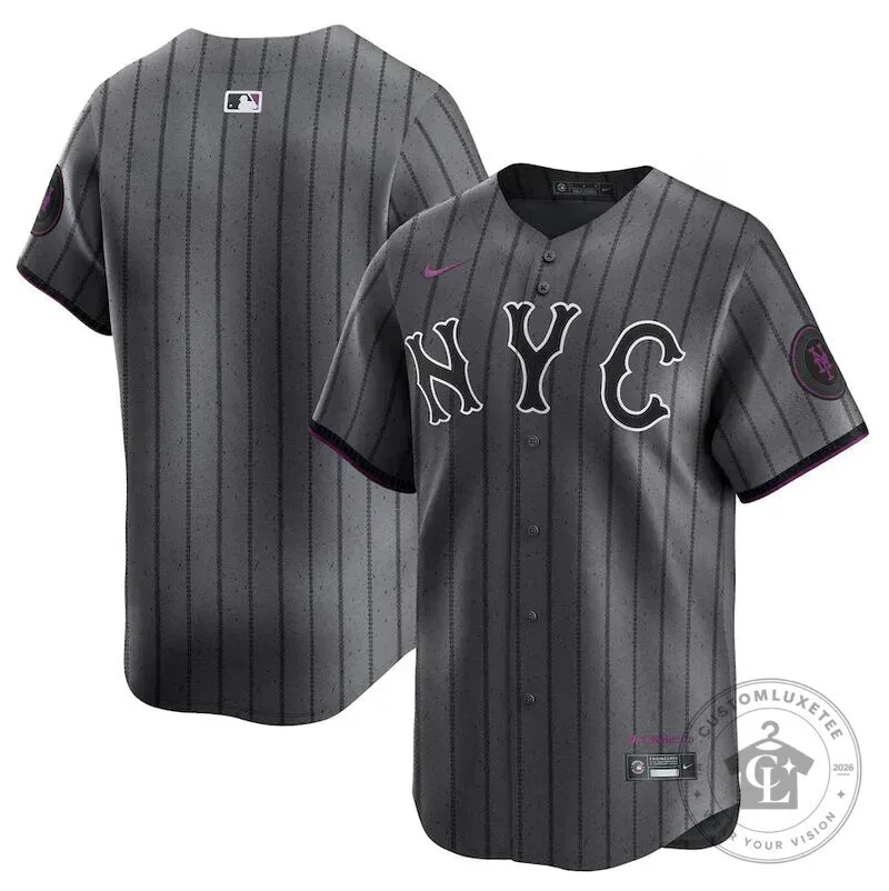 New York Mets City Connect 2024 Grafito Baseball Jersey