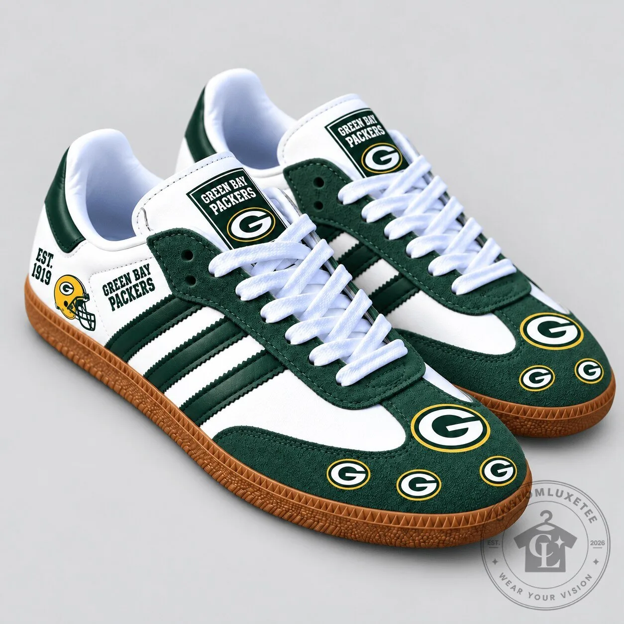 Green Bay Packers NFL Team Spirit Heritage Samba Shoes for Men and Women