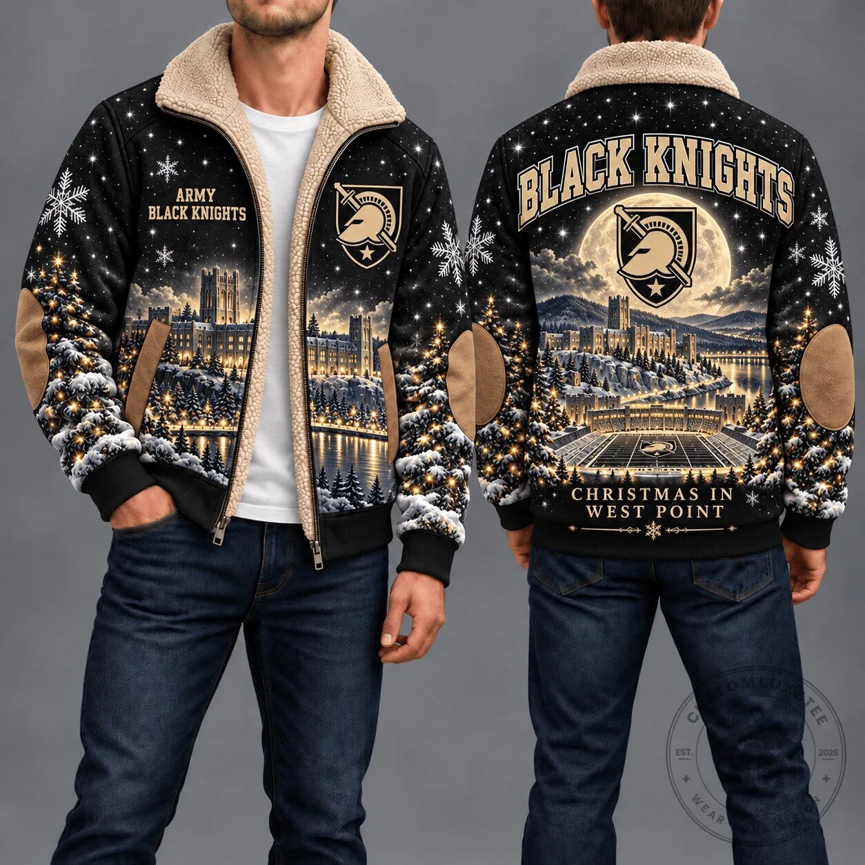 Army Black Knights Christmas in West Point Sherpa Fleece Jacket