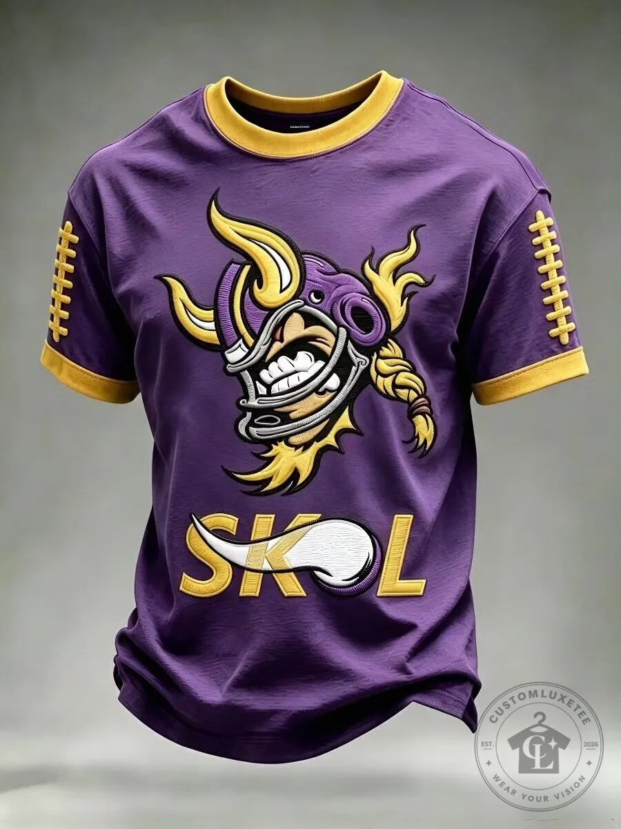 Minnesota Vikings Skol Football Short Sleeve T-Shirt