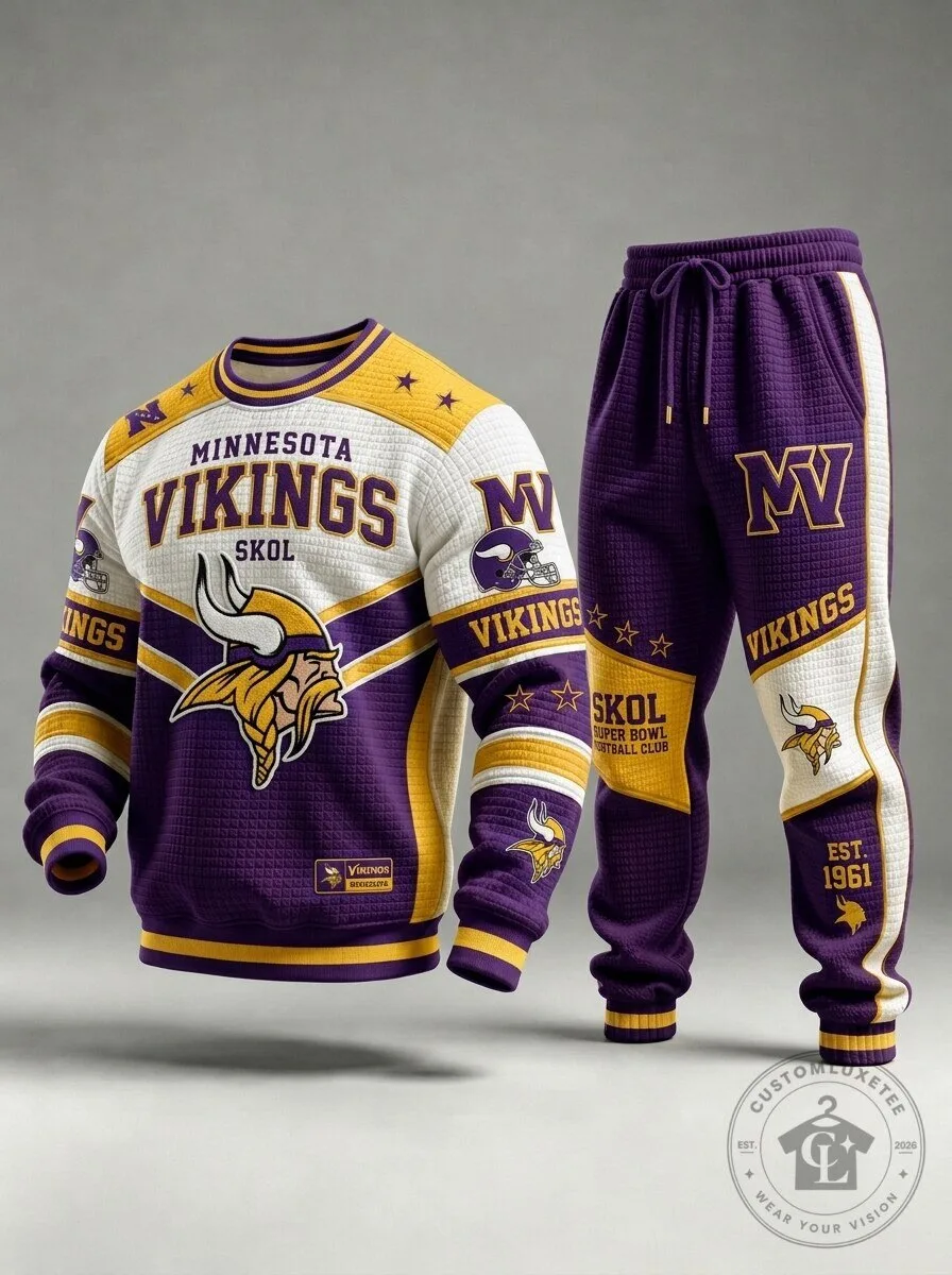 Minnesota Vikings NFL Football Team Fan Skol Sweatshirt