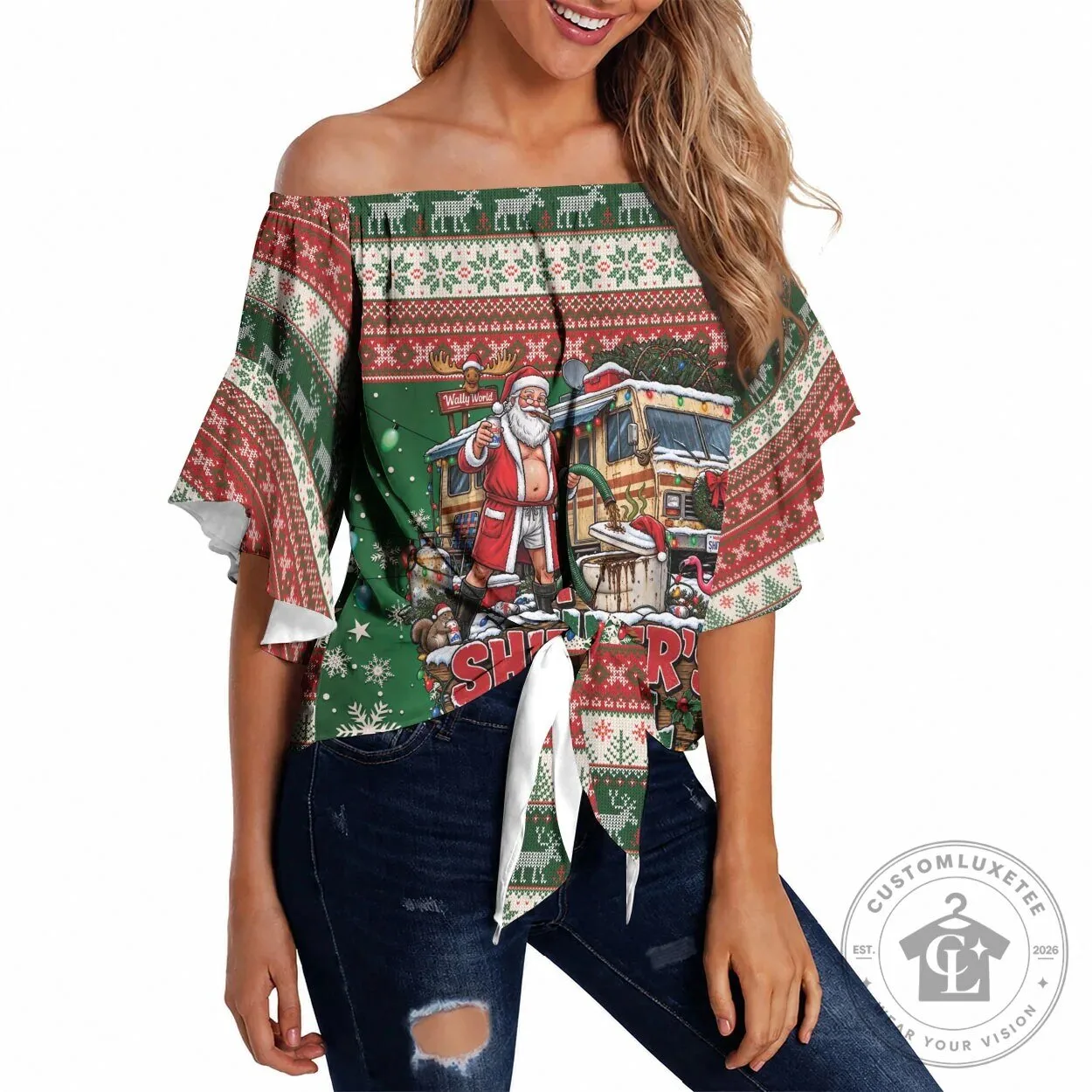 Christmas Vacation Shitter Was Full Funny Santa Claus Ugly Christmas T-Shirt 1 Christmas Vacation Shitter Was Full Funny Santa Claus Ugly Christmas T-Shirt