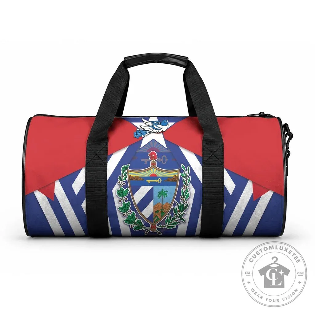 Cuba Flag Coat of Arms Travel Duffle Bag