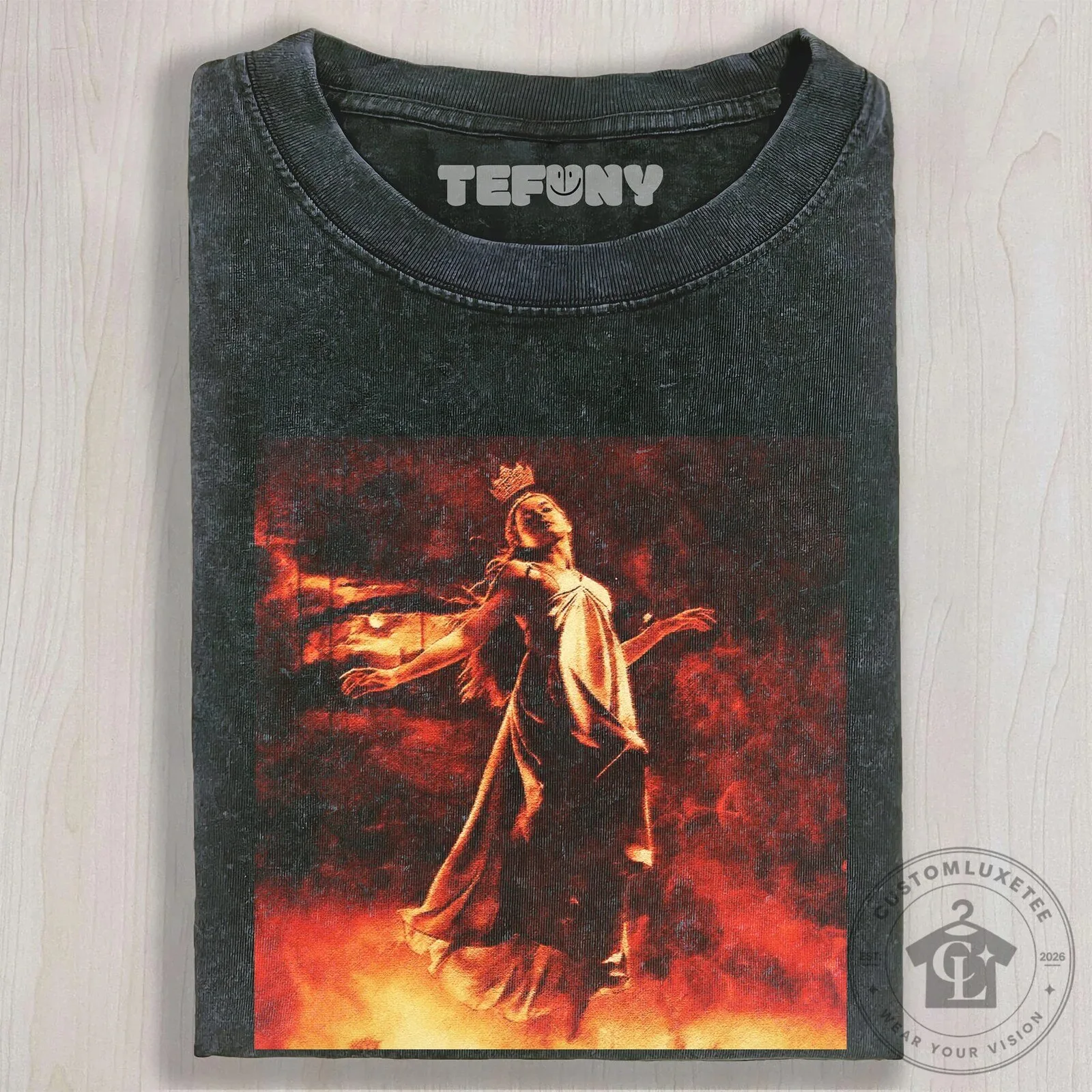 Carrie Movie Horror Film Queen of Prom Vintage Washed T-Shirt
