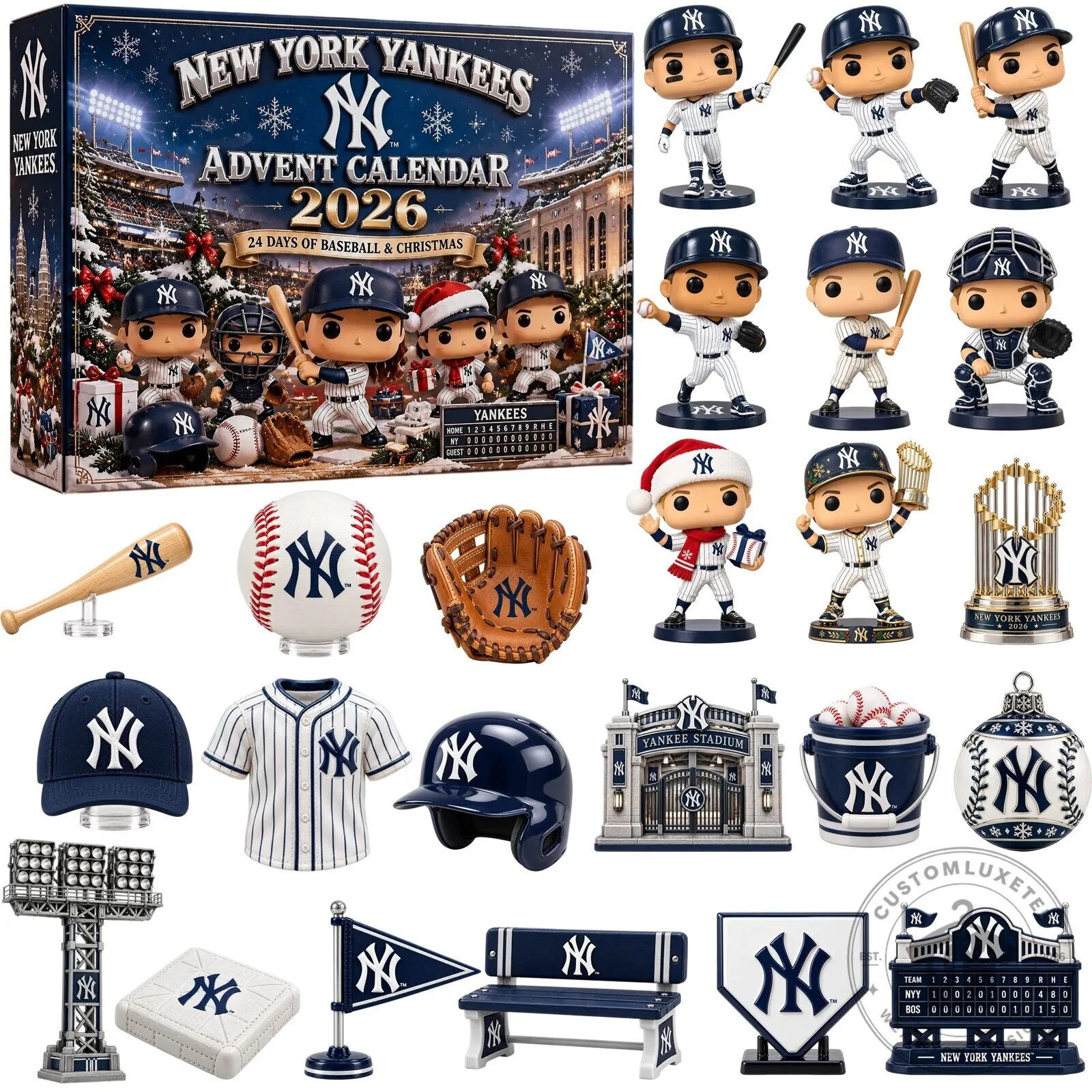 New York Yankees 2026 Baseball Christmas Advent Calendar