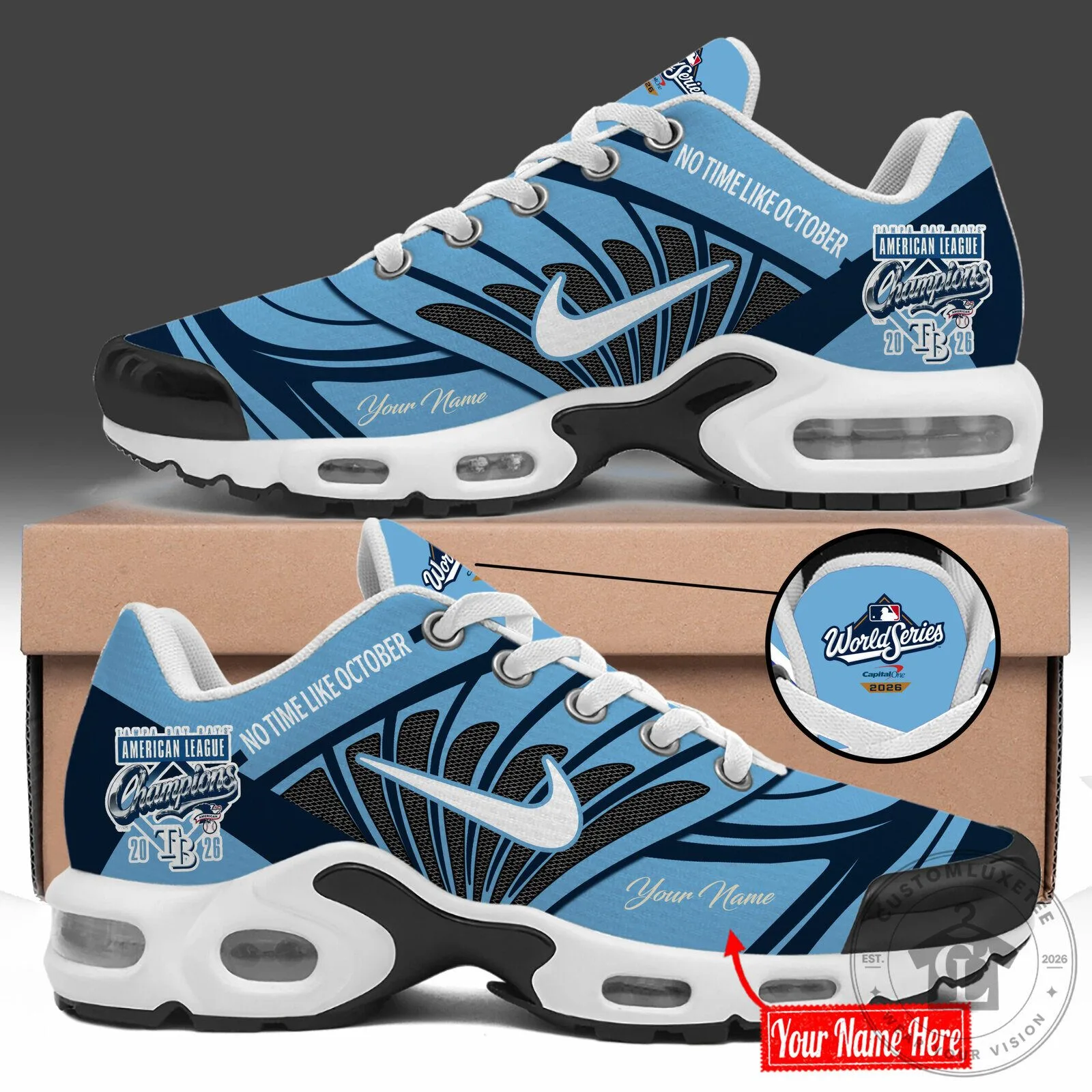 Personalized Sneakers for 2026 American League Champions - Tampa Bay Rays