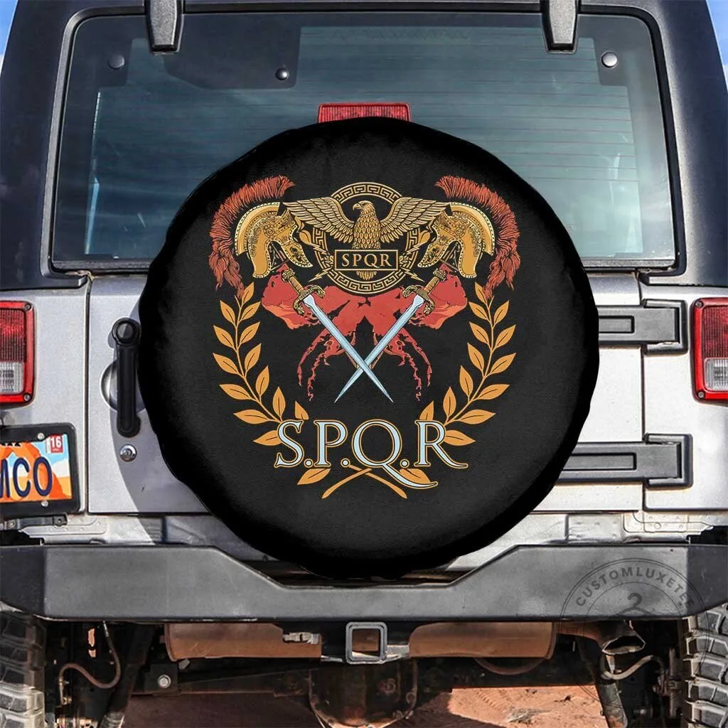 Ancient Rome SPQR Roman Empire History Spare Tire Cover