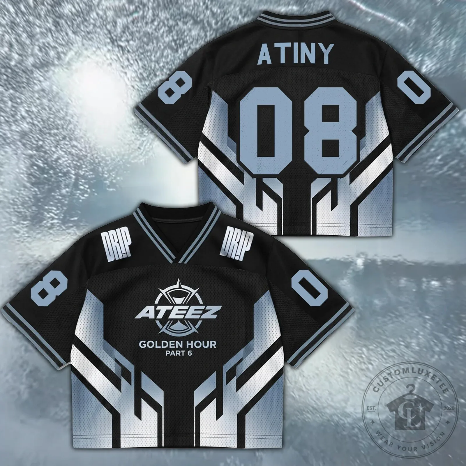 ATEEZ Golden Hour Part 6 K-Pop Mesh Jersey for ATINY Fans