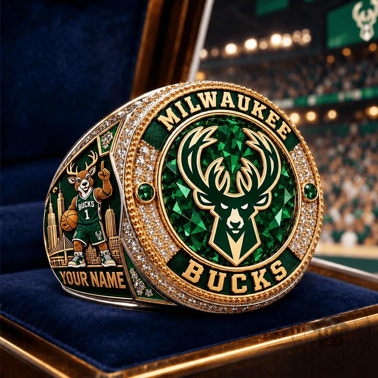 Milwaukee Bucks NBA Championship Fan Ring