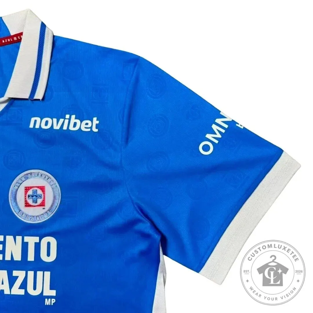 Cruz Azul Football Club Blue Home Soccer Jersey 10 Cruz Azul Football Club Blue Home Soccer Jersey