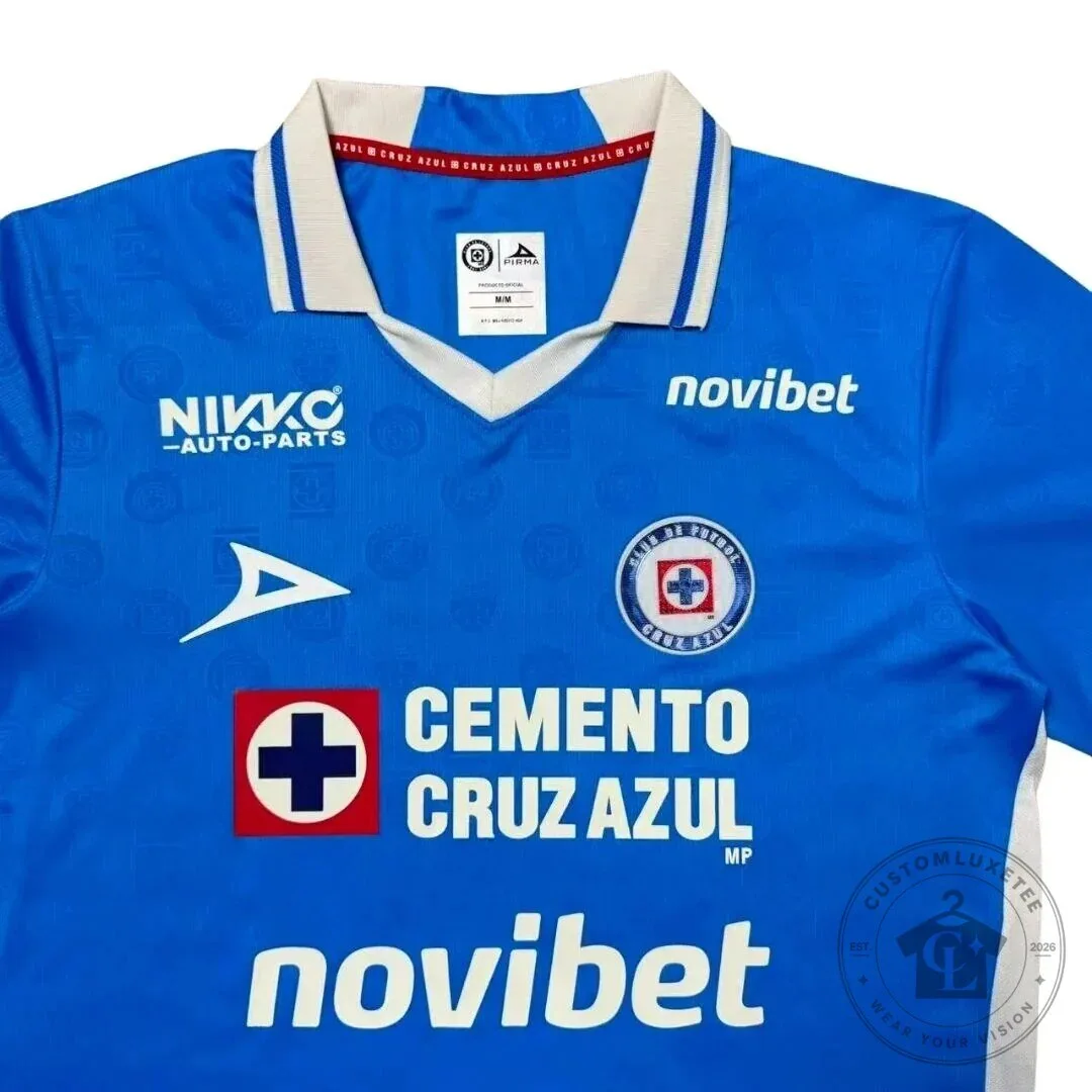 Cruz Azul Football Club Blue Home Soccer Jersey 11 Cruz Azul Football Club Blue Home Soccer Jersey