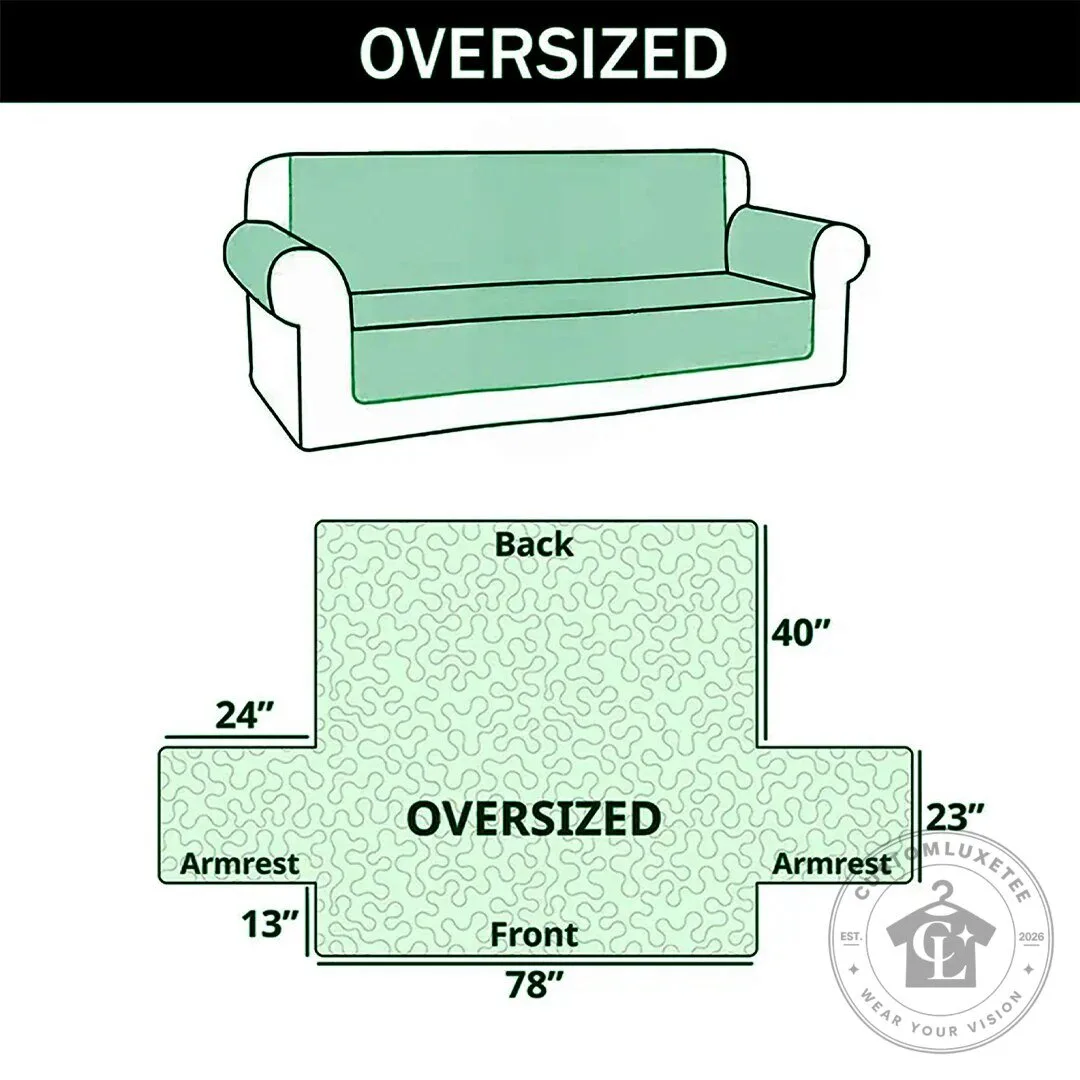 Seashell Christmas Tree Quilted Slipcover for Sofa or Armchair 18 Seashell Christmas Tree Quilted Slipcover for Sofa or Armchair