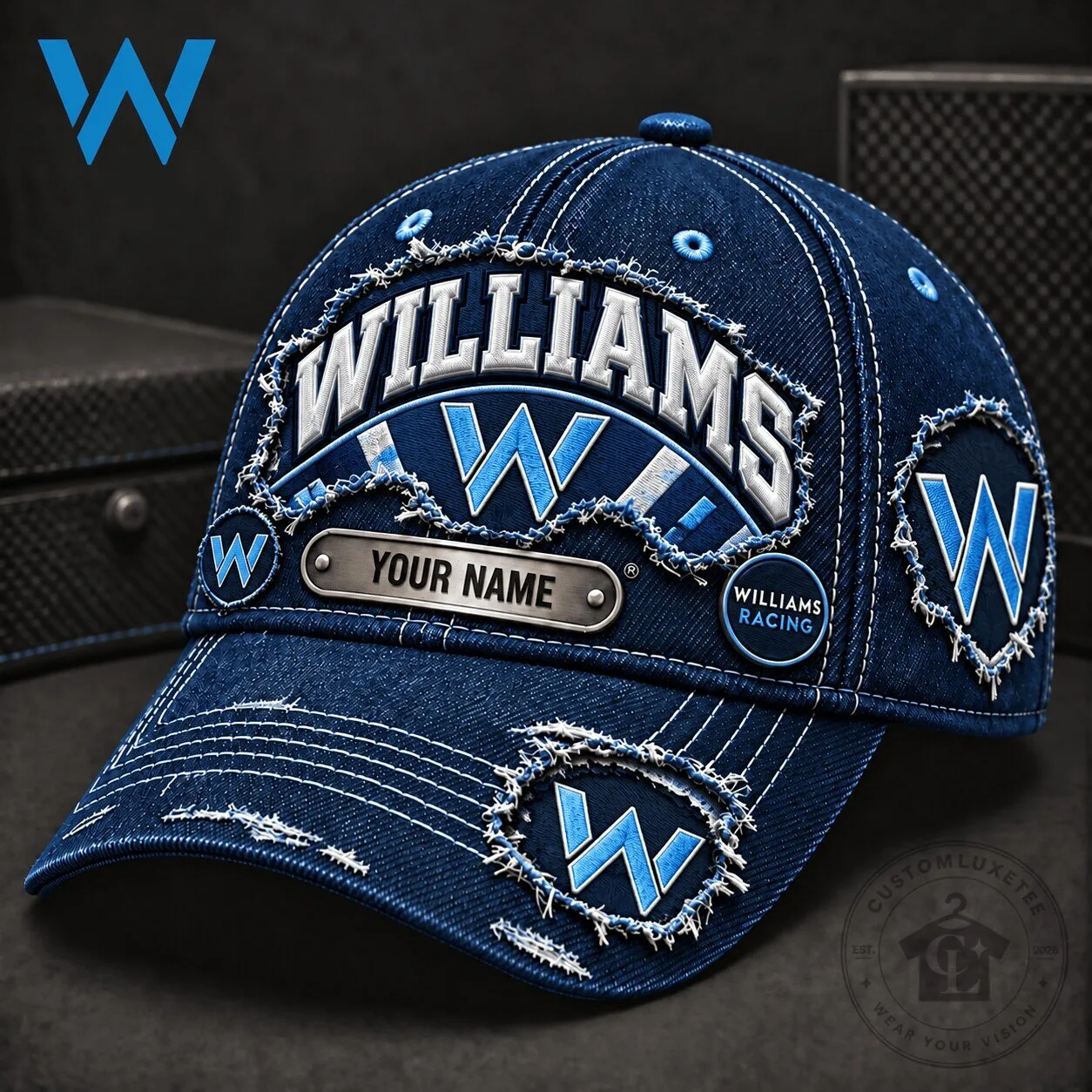 Williams Racing Formula 1 Team Denim Baseball Cap Hat