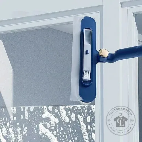 2-in-1 Window Cleaner with Flexible Swivel Head and 2-Section Pole 21 2-in-1 Window Cleaner with Flexible Swivel Head and 2-Section Pole