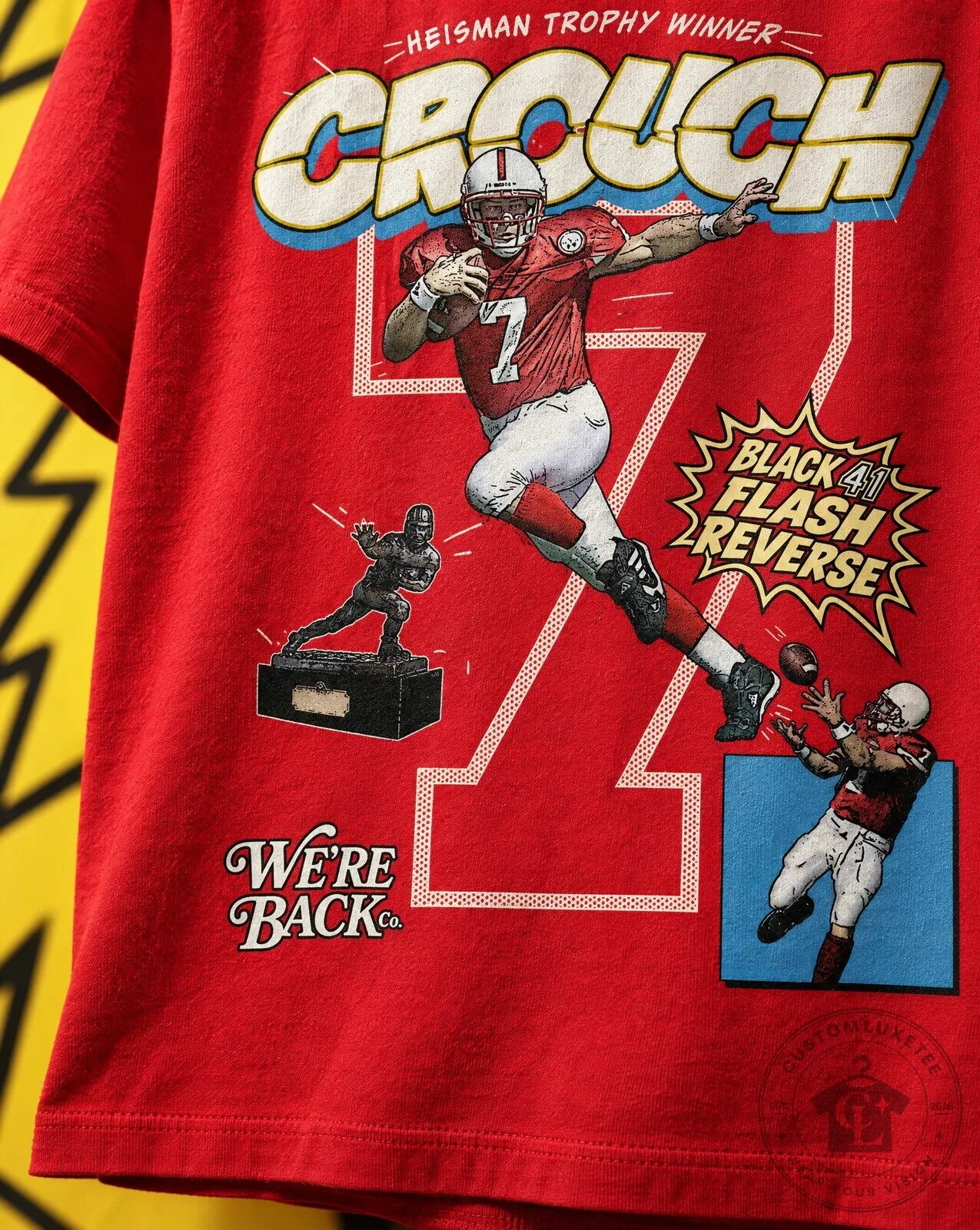 Eric Crouch Heisman Trophy Winner Nebraska Cornhuskers Football T-Shirt 8 Eric Crouch Heisman Trophy Winner Nebraska Cornhuskers Football T-Shirt